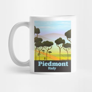 Piedmont Italy travel poster Mug